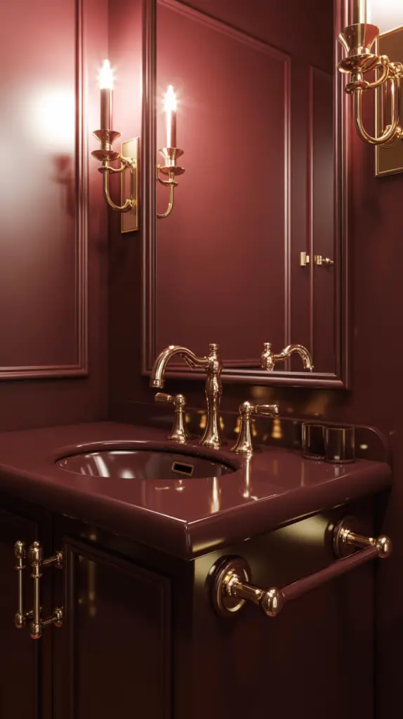 Elegant Burgundy Bathroom Decor for Luxe Interiors and Timeless Style 2 Elegant Burgundy Bathroom Decor for Luxe Interiors and Timeless Style