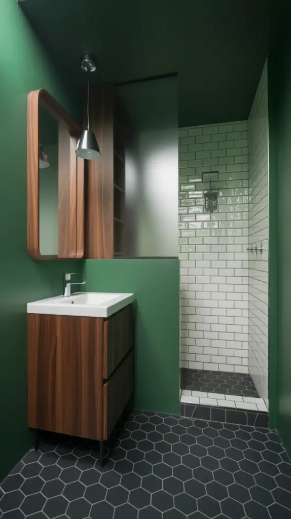 Small Color Drench Bathroom Ideas for Stylish Spaces: Bold, Modern Ways to Transform Compact Rooms 2 Small Color Drench Bathroom Ideas for Stylish Spaces: Bold, Modern Ways to Transform Compact Rooms