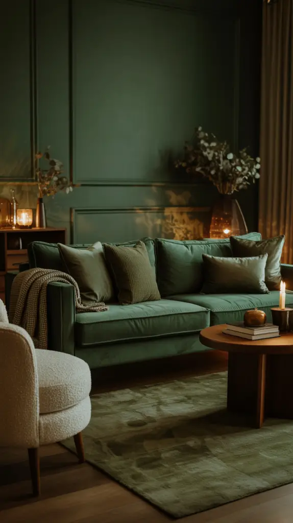 Green Moody Living Room Ideas With Deep Hues for Stylish, Dramatic Interiors 2 Green Moody Living Room Ideas With Deep Hues for Stylish, Dramatic Interiors