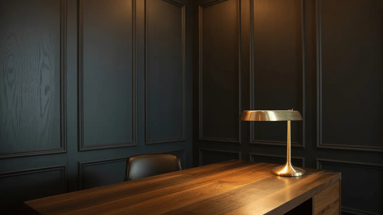 Chic Dark and Moody Office Inspiration for Creative Professionals Seeking Bold Style