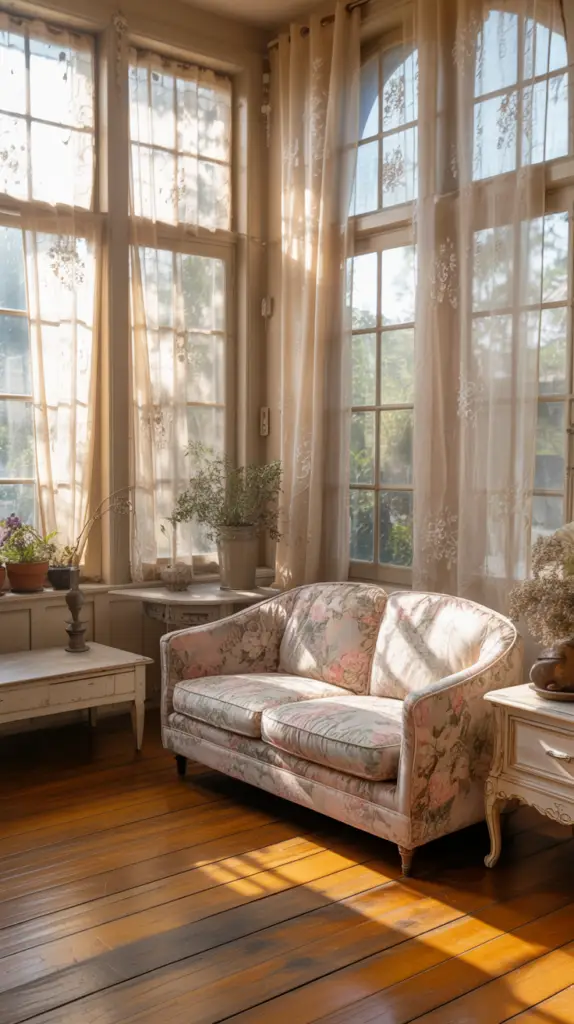 Cottagecore Curtains Living Room Ideas for Soft, Whimsical, and Timeless Charm 2 Cottagecore Curtains Living Room Ideas for Soft, Whimsical, and Timeless Charm