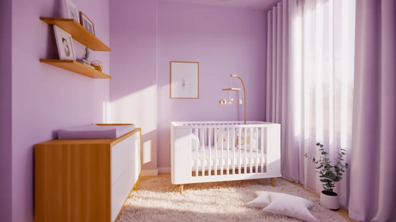 Modern Purple Nursery Decor for Stylish Baby Rooms: Elegant Design Ideas for a Calm and Creative Space