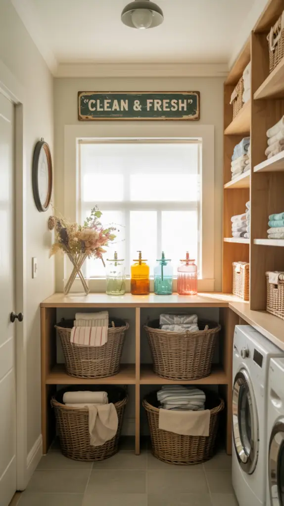 Small Narrow Laundry Room Ideas with Stylish Shelving for Smart, Space-Saving Design 2 Small Narrow Laundry Room Ideas with Stylish Shelving for Smart, Space-Saving Design