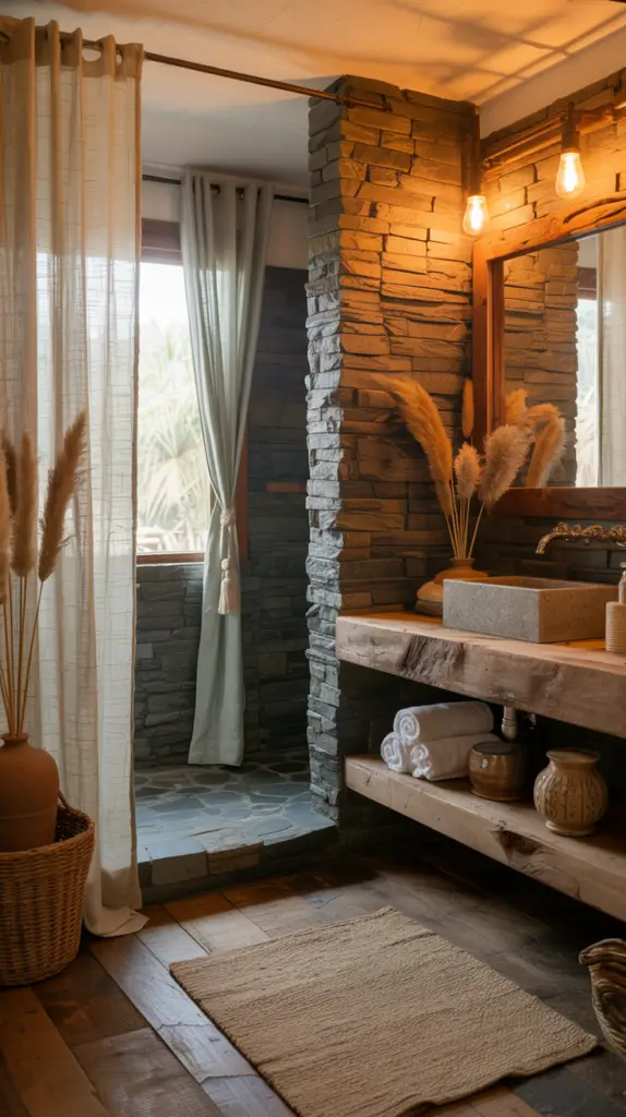 Rustic Bathroom Decor Inspiration for Warm Home Vibes and Cozy Natural Style 2 Rustic Bathroom Decor Inspiration for Warm Home Vibes and Cozy Natural Style
