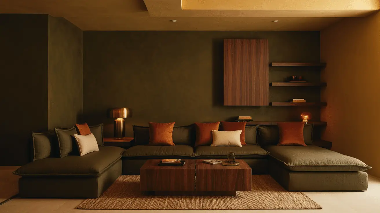 Modern Decorating Inspiration for a Dark Earthy Living Room: Design Ideas that Balance Warmth and Sophistication