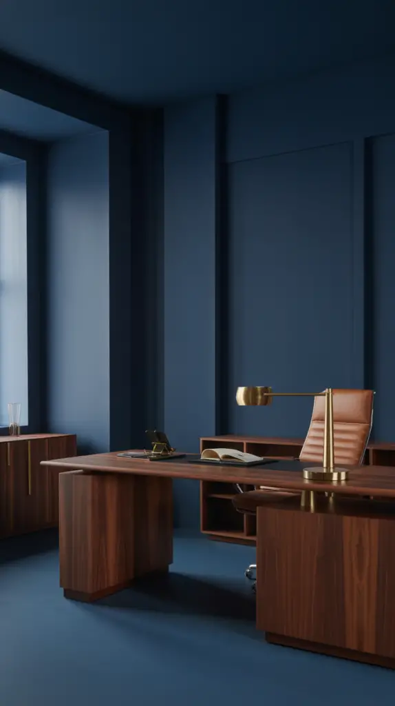 Chic Dark and Moody Office Inspiration for Creative Professionals Seeking Bold Style