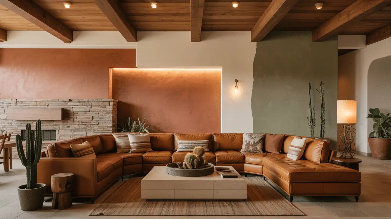 Modern Western Living Room Designs with Earthy Tones for a Warm, Timeless Home