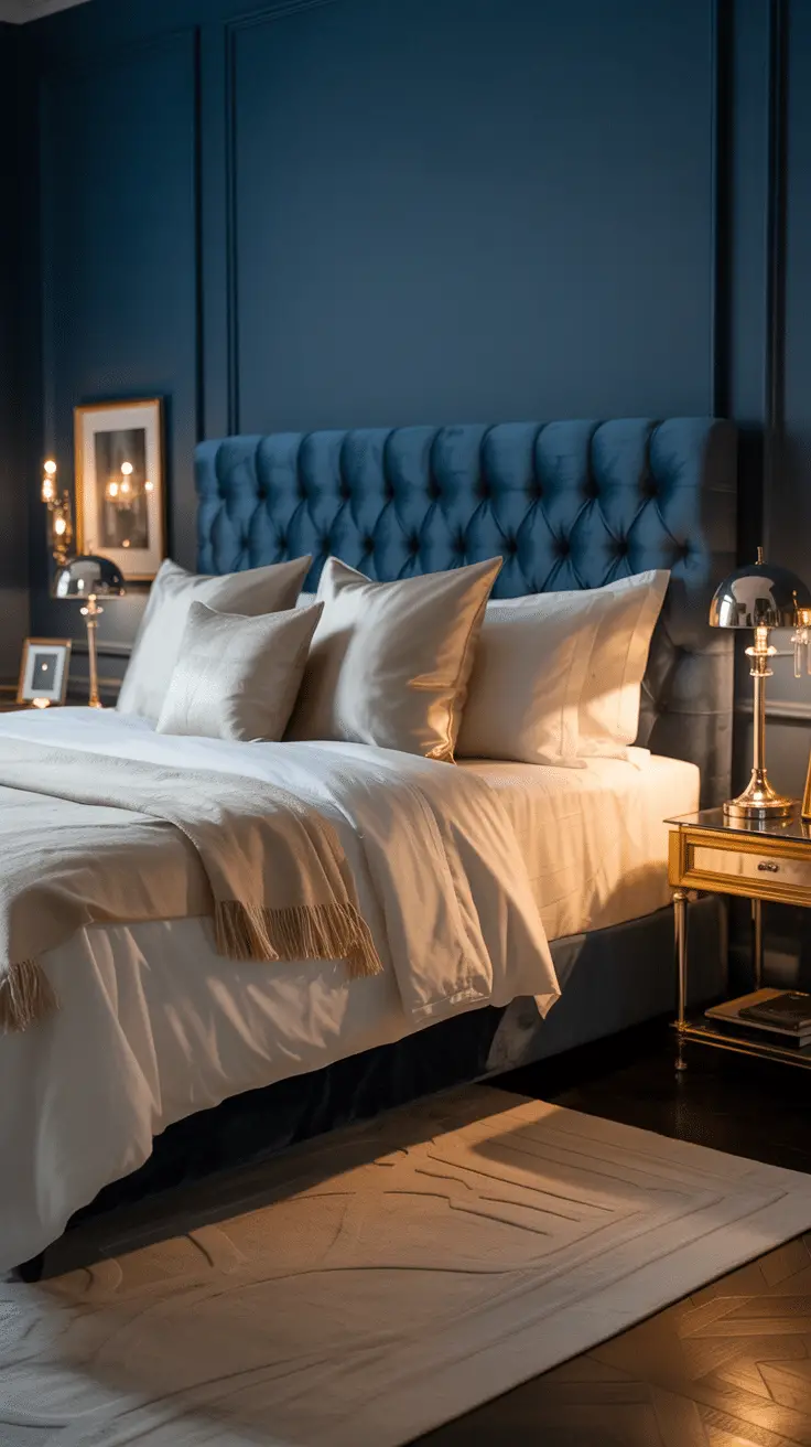 Luxury Navy Blue Bedroom Ideas for Dream Designs That Elevate Style and ...