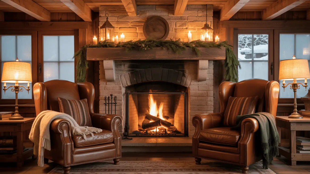 Winter Cabin Decor Ideas with Fireplace Warmth: Cozy Interior Inspiration for a Rustic Retreat