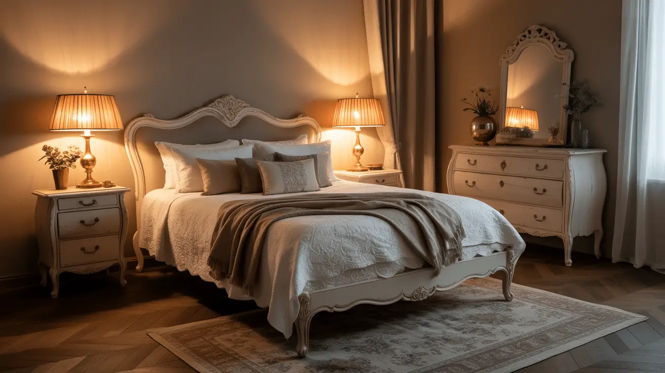 Cozy Vintage Bedroom Ideas with Warm Ambient Lighting for a Timeless ...