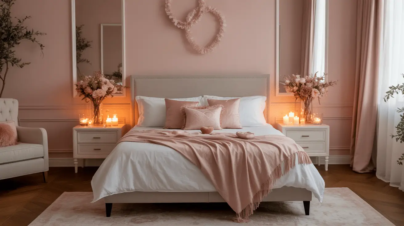 Bedroom Valentine’s Day Room Set Up Ideas for Home That Create Romance and Cozy Atmosphere