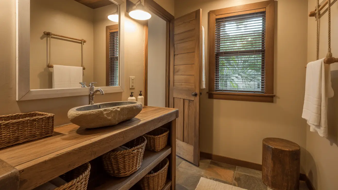 Rustic Bathroom Decor Inspiration for Warm Home Vibes and Cozy Natural Style