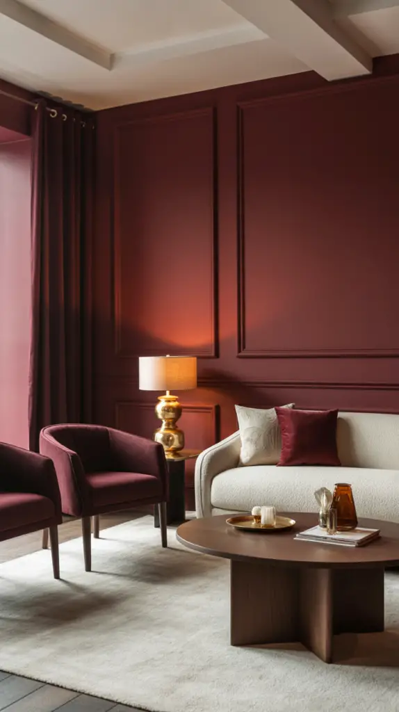 Cozy Burgundy Living Room Ideas for Stylish Interiors: Warm, Elegant Design Inspiration 2 Cozy Burgundy Living Room Ideas for Stylish Interiors: Warm, Elegant Design Inspiration