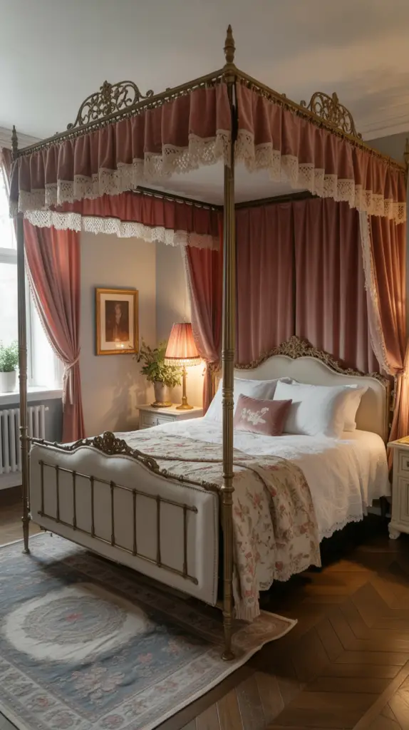 Vintage Bed Curtains Ideas for Charming, Romantic, and Timeless Bedroom Décor 2 Vintage Bed Curtains Ideas for Charming, Romantic, and Timeless Bedroom Décor