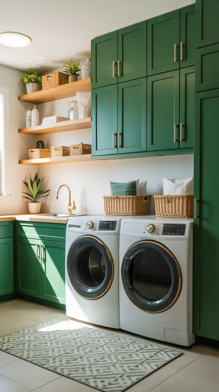 Bold Laundry Room Colors to Brighten Your Space and Elevate Everyday Chores