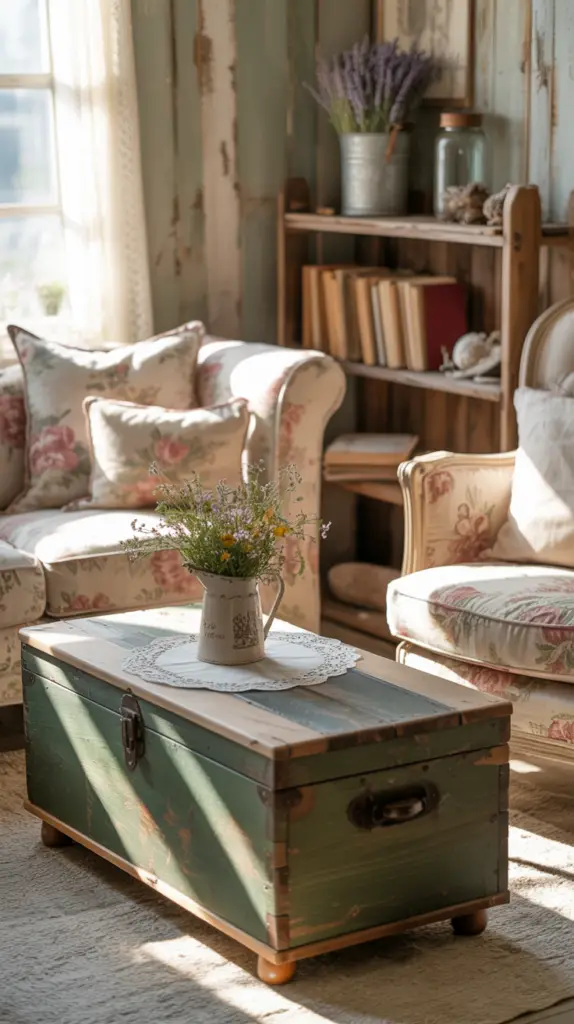 Cottage Core Living Rooms with Vintage and Rustic Details: Cozy Styling Ideas for Charming Homes 2 Cottage Core Living Rooms with Vintage and Rustic Details: Cozy Styling Ideas for Charming Homes