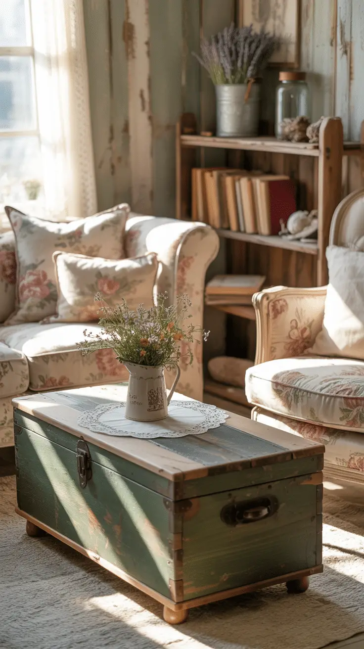 Rustic Style Core Cottage Core Living Rooms with Vintage and Rustic Details: Cozy Styling ...