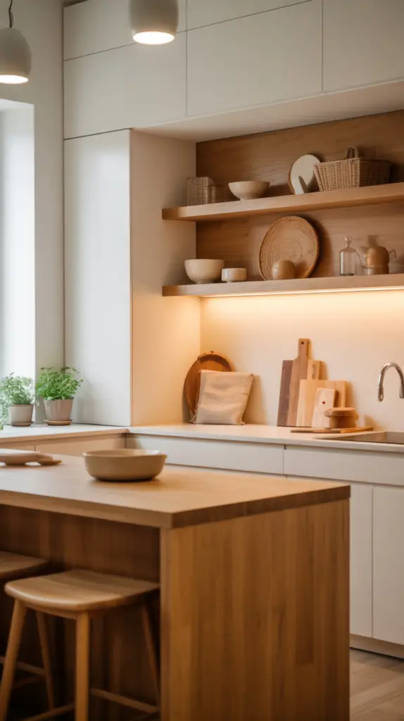 Modern Warm White Kitchen Ideas with Natural Texture for an Inviting, Elevated Space 2 Modern Warm White Kitchen Ideas with Natural Texture for an Inviting, Elevated Space