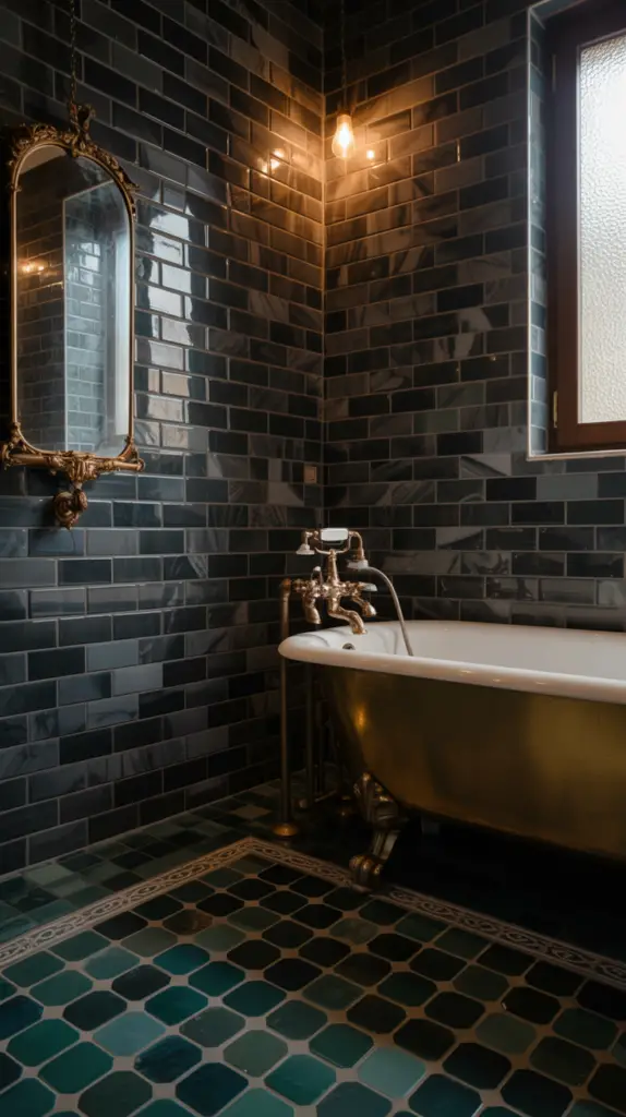 Moody Vintage Bathroom Ideas with Antique Touches for Timeless, Dramatic Interiors 2 Moody Vintage Bathroom Ideas with Antique Touches for Timeless, Dramatic Interiors
