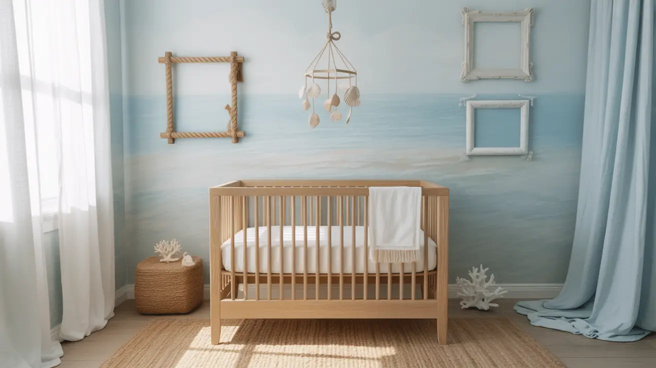 Photo inspiration: Coastal Decors For Nurseries Reference: Coastal Blue Nursery Ideas For Relaxed Vibes And Serene Baby