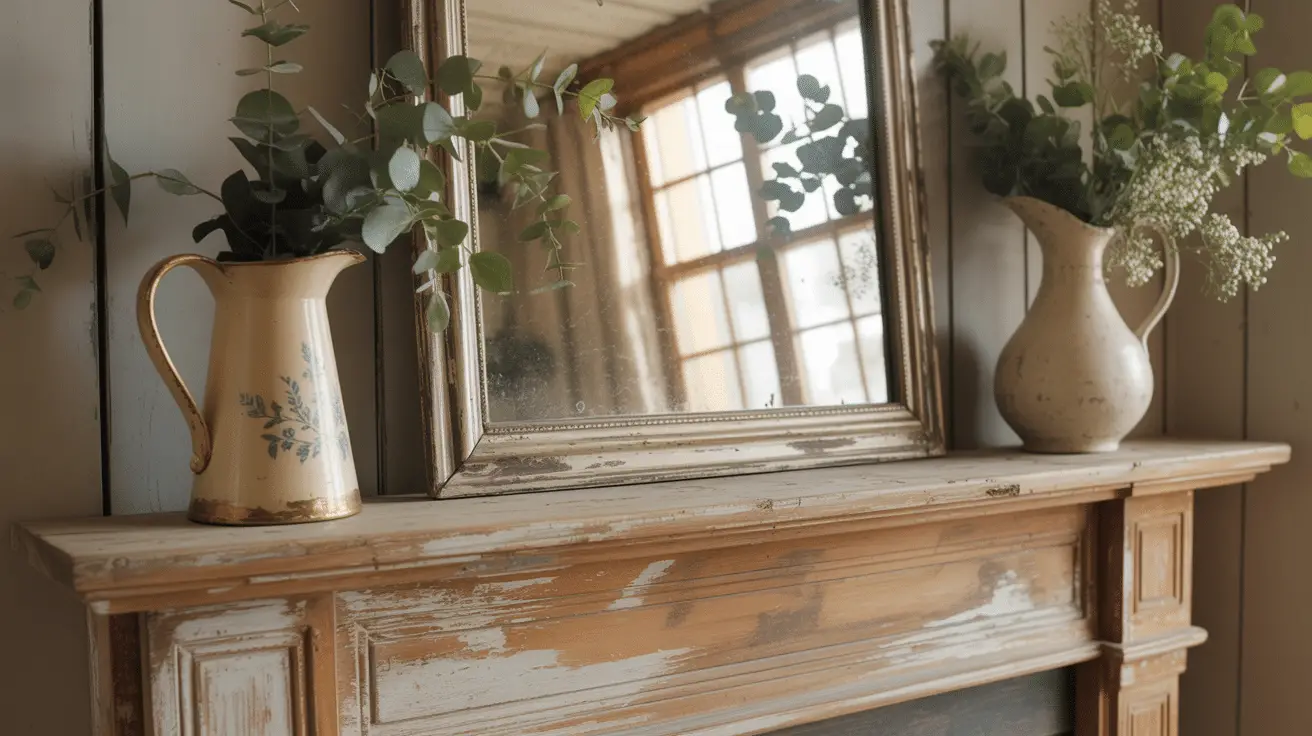 Vintage Farmhouse Mantle Decor with Classic Charm: Timeless Styling Ideas for a Warm and Inviting Home