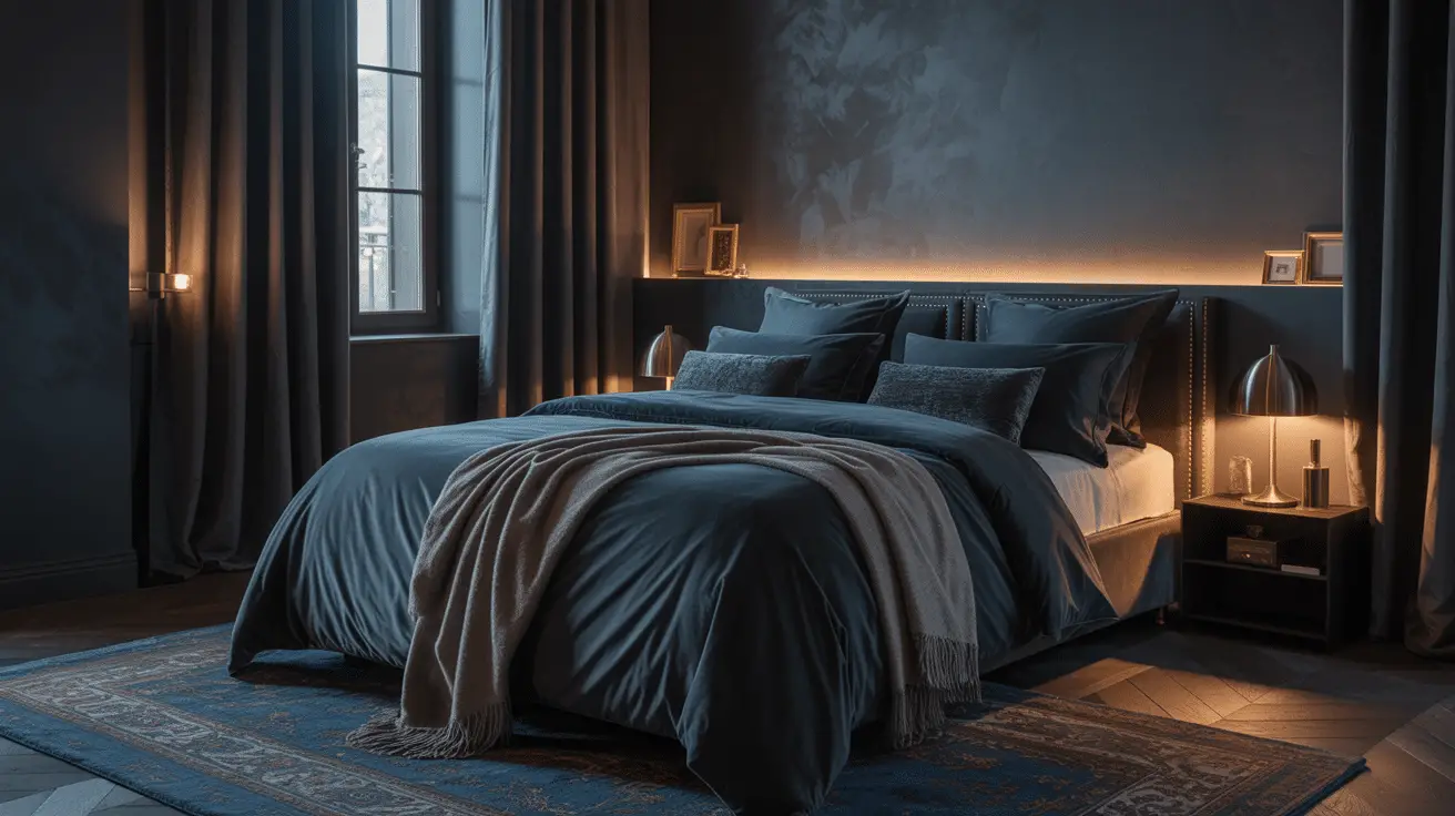 Moody Dark Elegant Bedroom Design Inspiration: Sophisticated Ideas for a Luxurious Nighttime Retreat