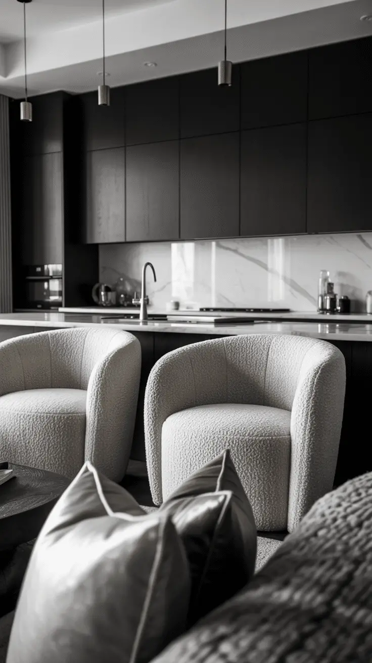 Sleek and Stylish Black and White House Interiors for Modern, Timeless ...