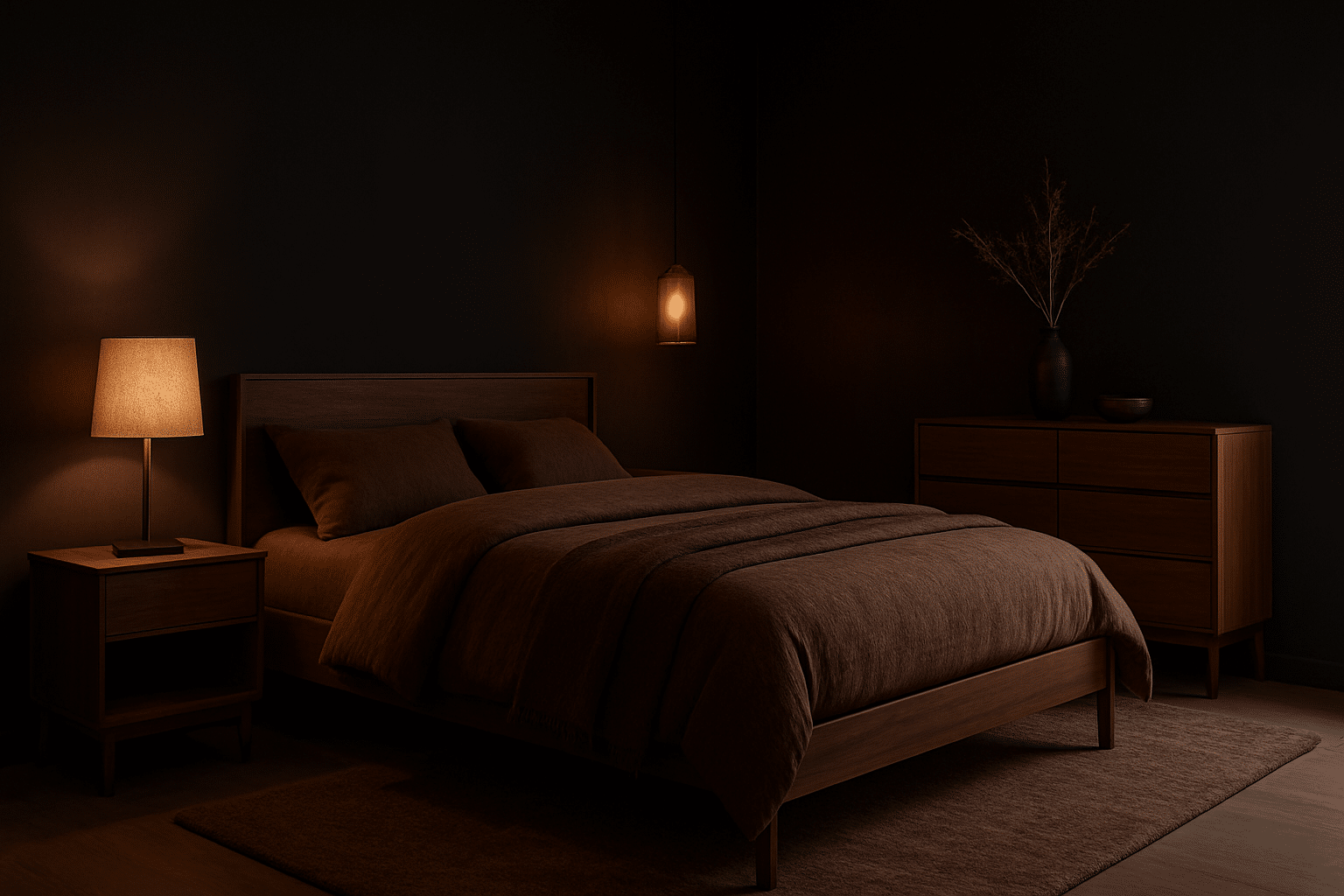 Dark and Moody Black and Brown Bedroom Styles: Sophisticated Design Ideas for a Rich, Cozy Retreat