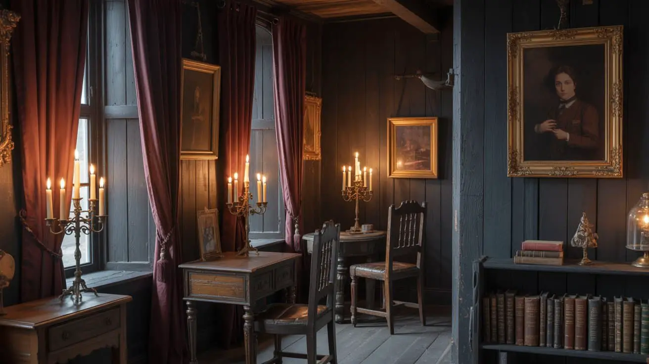 Victorian Gothic Farmhouse Style Inspiration: Elegant Dark Aesthetics, Vintage Charm, and Rustic Romance for the Modern Home