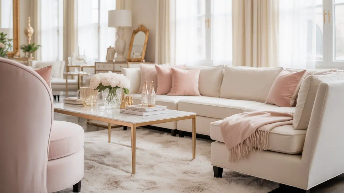 How to Style a Girly Living Room That Feels Chic and Effortlessly ...