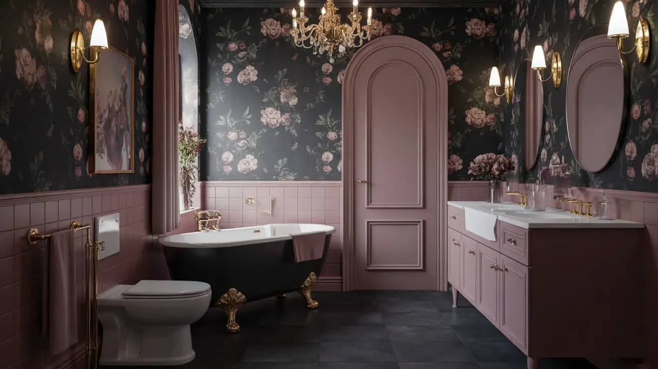Small Dark Feminine Bathroom Decorating Tips for a Stylish, Elegant, Luxe Space