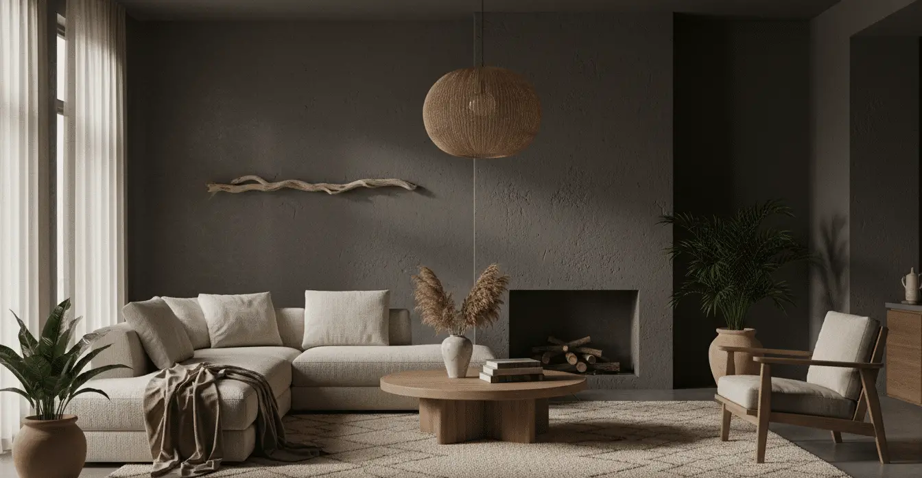 Budget-Friendly Moody Organic Modern Living Room Decor Tips for a Stylish, Elevated Home