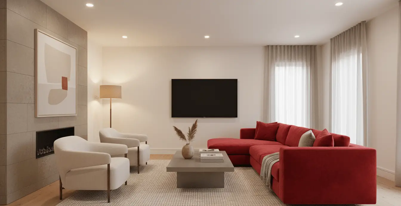 Statement Red Couch Living Room Decor Trends: Bold Styling Ideas Transforming Modern Interiors