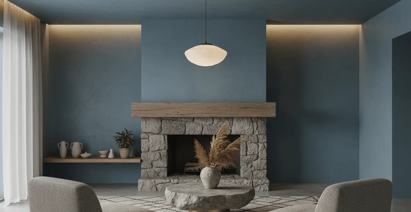 Create a Calm Home Using an Earthy Blue Color Palette for Natural Serenity