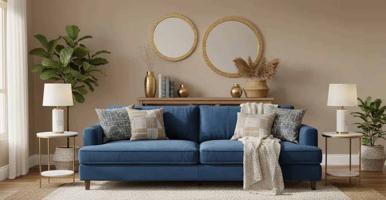 Elegant Blue Couch Living Room Ideas on a Budget for a Stylish and ...