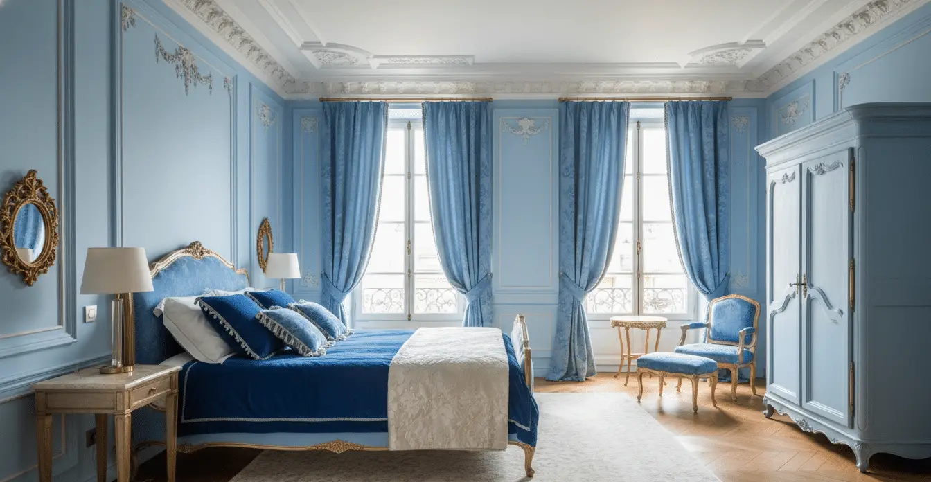 French Blue Bedroom Inspiration for a Calm Luxury Look: Elegant Ideas for a Serene, Sophisticated Space