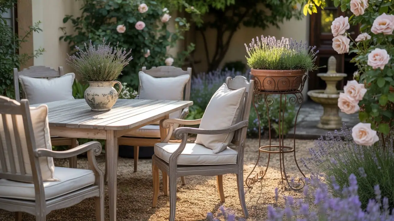 French Country Backyard with Cozy Outdoor Seating: Creating a Relaxing, Charming Outdoor Retreat