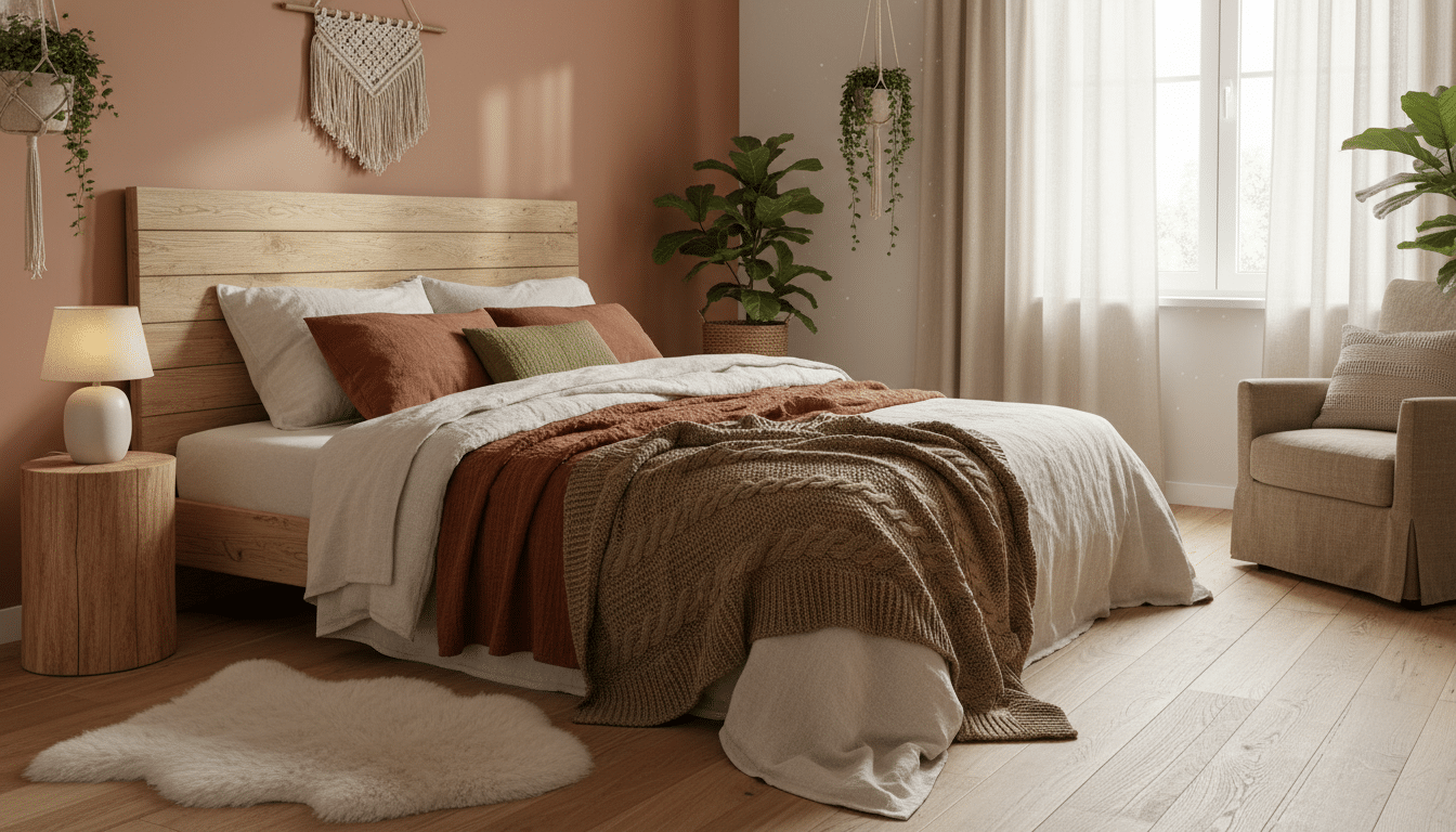 How to Create an Earthy Cozy Bedroom with Natural Textures: Tips for a Tranquil Escape