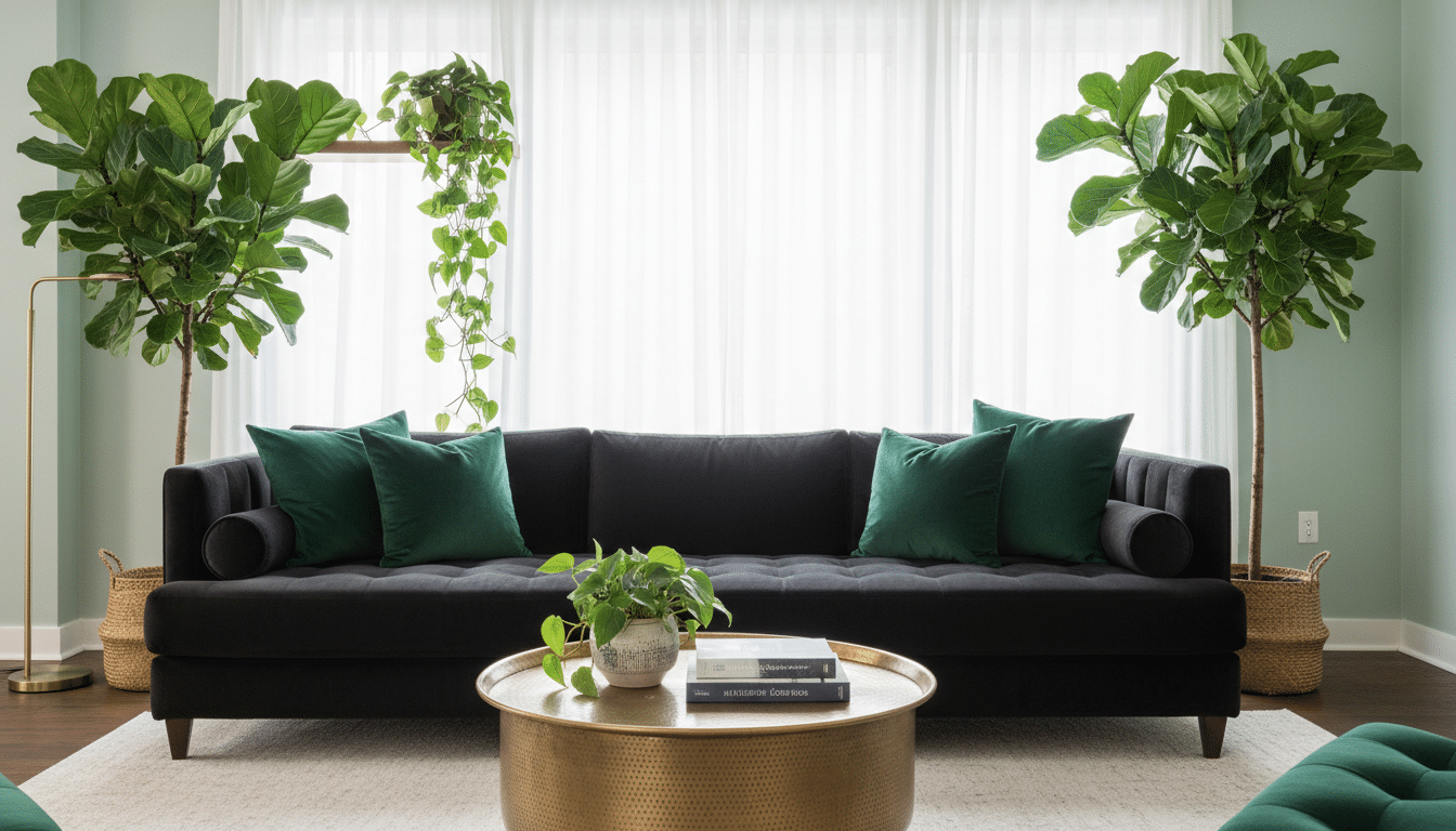 Elegant Black and Green Living Room Styling Tips to Elevate Your Space