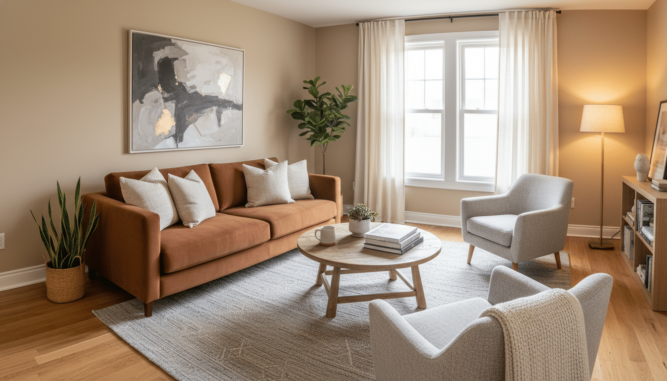 Small Living Room Ideas with a Brown Couch: Maximizing Space and Style