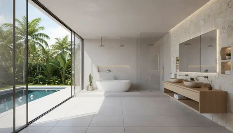 Dreamy Spa Spaces Created with Pool Bathroom Ideas: Elegant Designs for a Relaxing Retreat