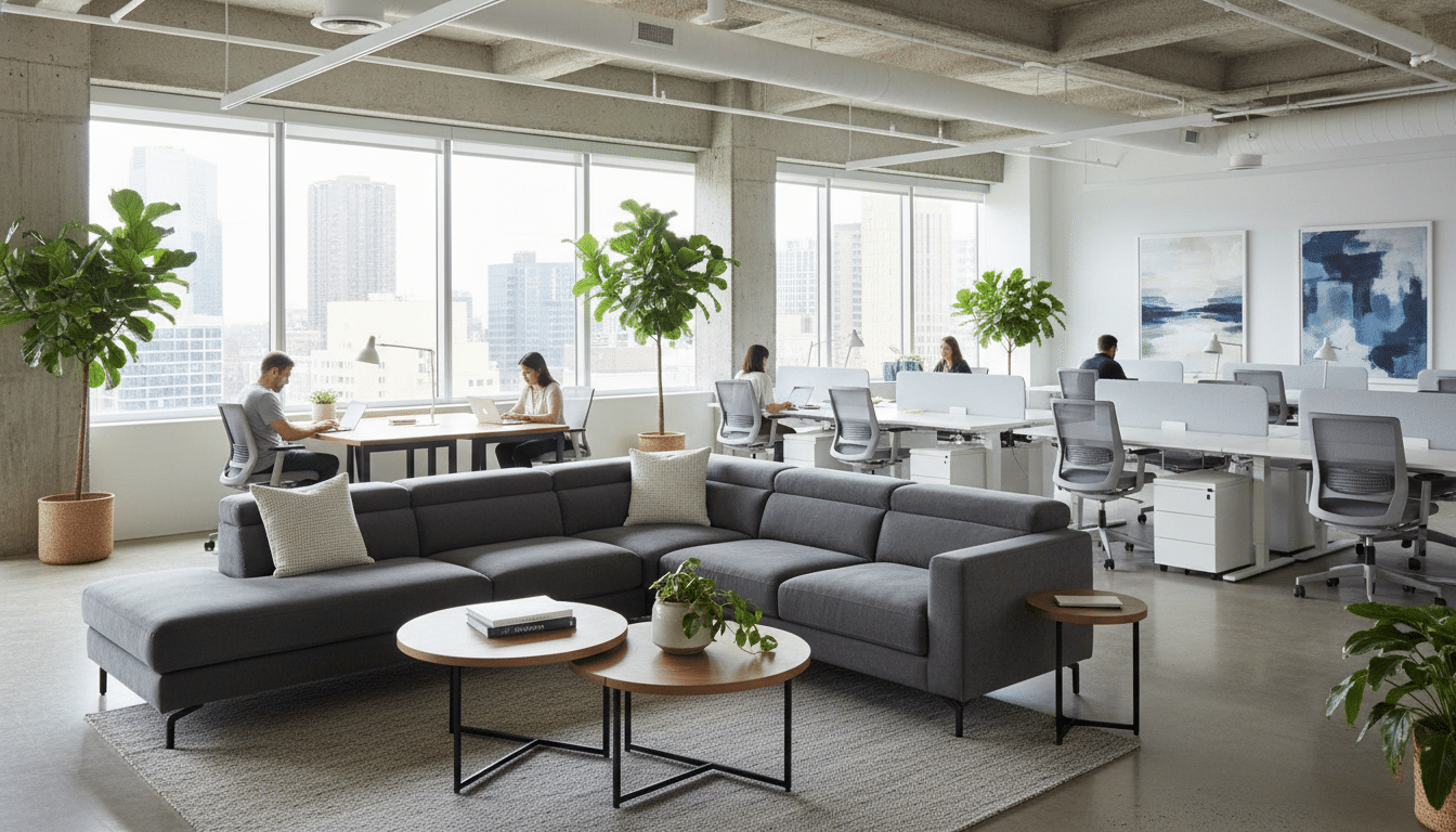 Best Office with Couch Layouts for Open Floor Plans: Maximize Space and Comfort