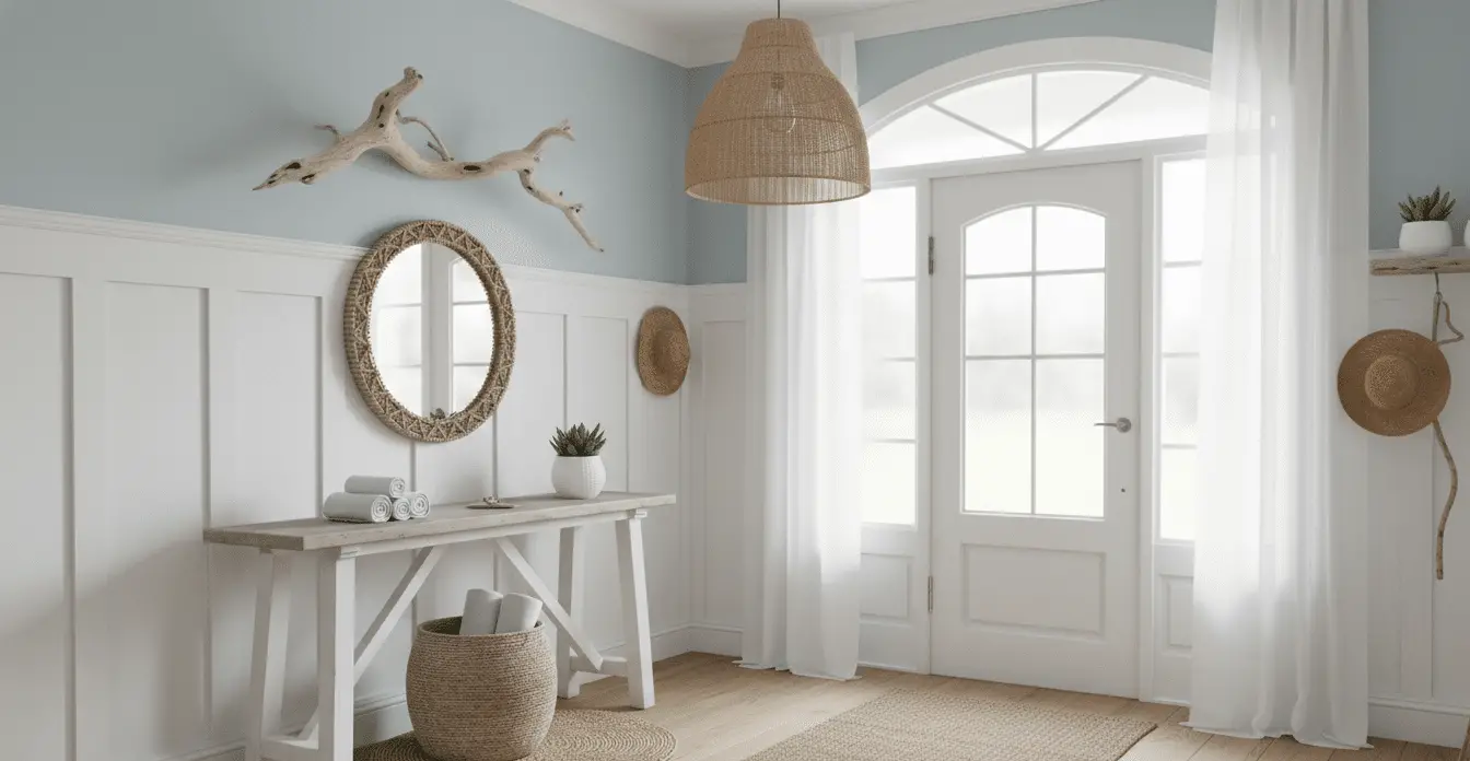 Dreamy Coastal Entryway Ideas for a Calm Beachy Home