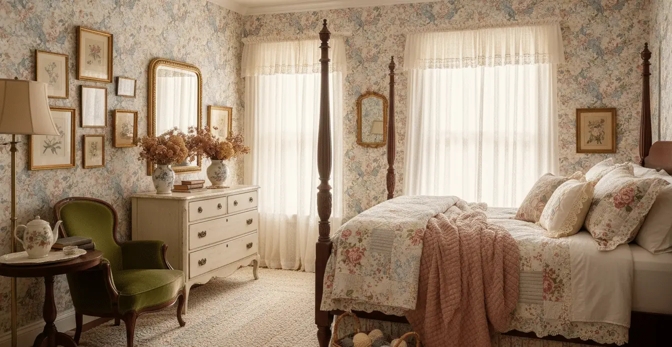 5 Cozy Vintage Decor Ideas for a Beautiful Grandmillennial Bedroom That Feels Warm, Elegant, and Timeless