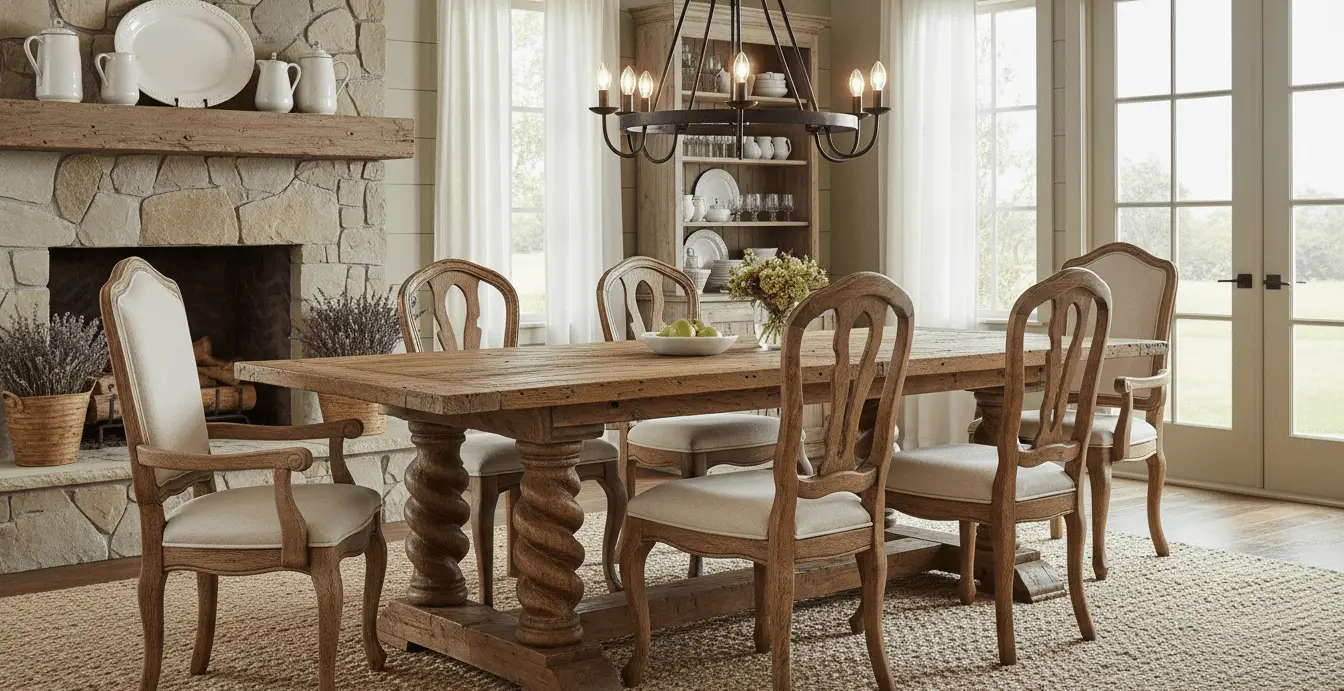 How to Style a Cozy and Elegant Farmhouse Dining Room: Tips for ...