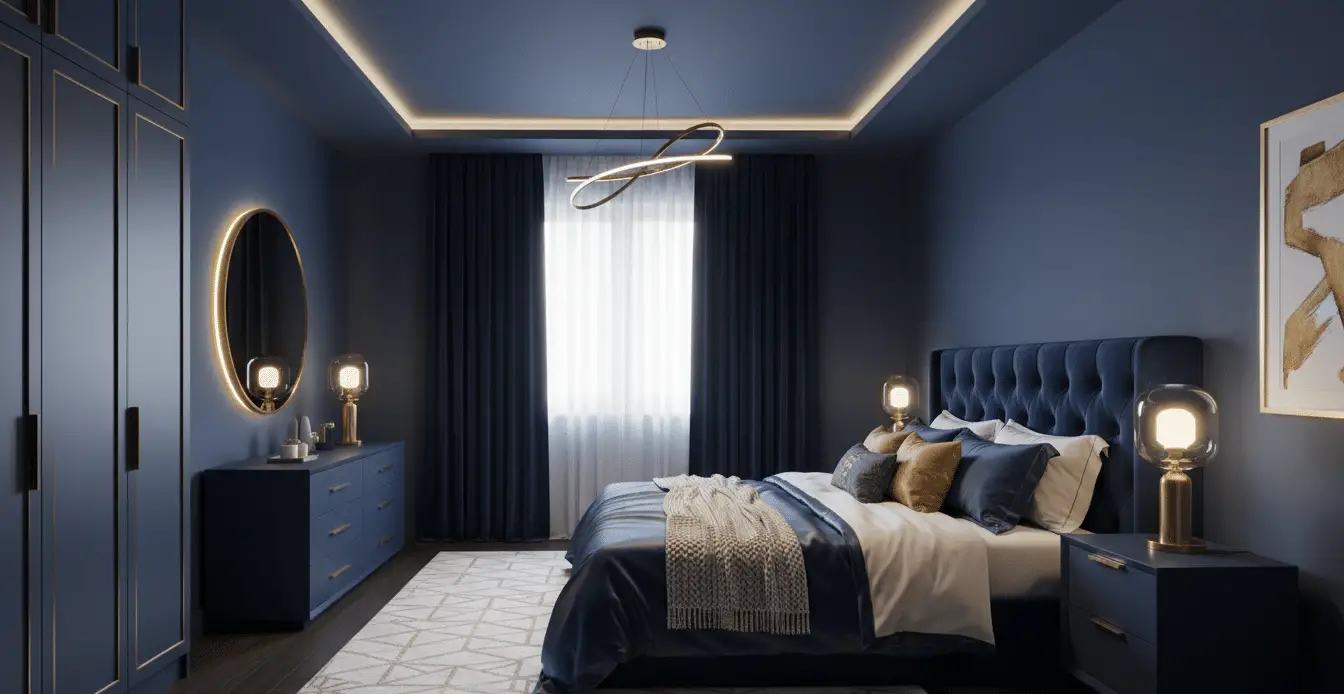 Luxury Dark Blue Bedroom Design Ideas for a Sophisticated and Serene ...