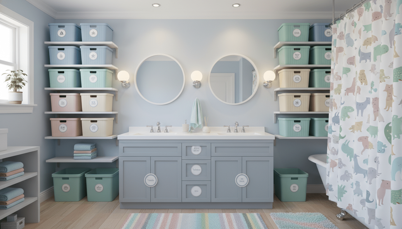 Kid’s Bathroom Ideas for Shared Spaces and Easy Storage: Smart Organization Solutions for Busy Families