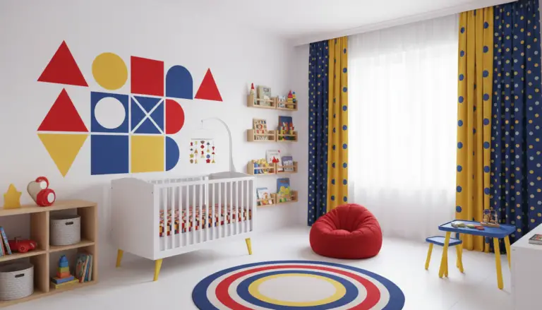 Creative Kids Room Setup with a Primary Color Nursery Style: Bright, Playful, and Functional Design Ideas