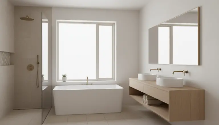 House Bathrooms Ideas for a Clean and Minimalist Style: Modern Design Tips for a Clutter-Free Space