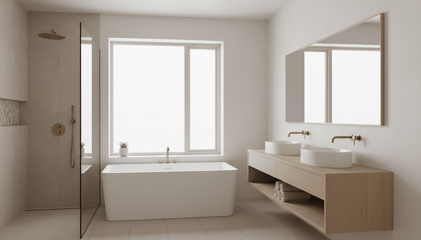 House Bathrooms Ideas for a Clean and Minimalist Style: Modern Design Tips for a Clutter-Free Space